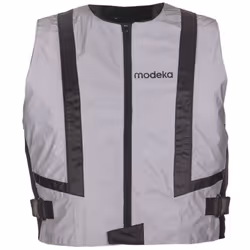 Modeka Doc Silver Avviso Vest, grigio, dimensione XL per uomo