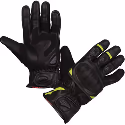 Modeka Sahara S Guanti moto, nero-giallo, dimensione S M per uomo