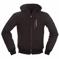 Modeka Clarke impermeabile Giacca tessile moto, nero, dimensione 4XL per uomo
