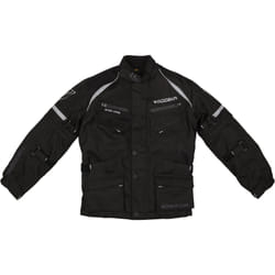 Modeka Tourex II Giacca tessile per moto ciclismo per bambini, nero, dimensione 2XS 128