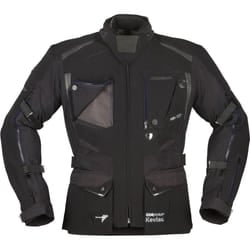 Modeka Talismen Giacca tessile motociclistica, nero, dimensione 4XL per uomo