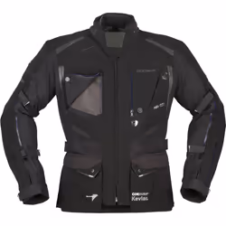 Modeka Talismen Giacca tessile motociclistica, nero, dimensione 4XL per uomo - Vista aggiuntiva 2