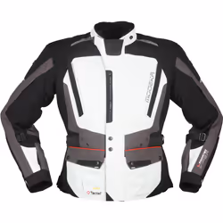 Modeka Viper LT Giacca tessile motociclistica, nero-grigio, dimensione 2XL per uomo