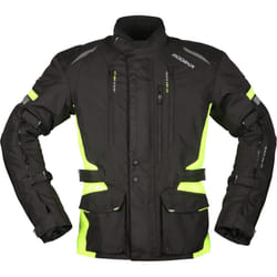 Modeka Striker II Pantaloni Tessili Motociclistici, nero-giallo, dimensione S per uomo