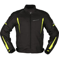 Modeka Aenergy Giacca tessile motociclistica, nero-giallo, dimensione M per uomo