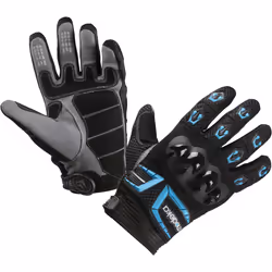 Modeka MX Top Guanti, nero-blu, dimensione XL per uomo