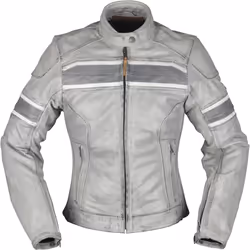 Modeka Iona Giacca donna in pelle moto, grigio, dimensione 36 per donne