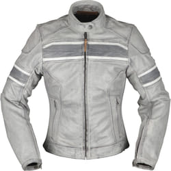 Modeka Iona Giacca donna in pelle moto, grigio, dimensione 36 per donne