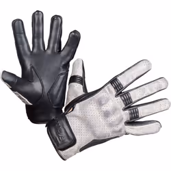 Modeka Hot Two Guanti da moto, nero-grigio, dimensione M L per uomo