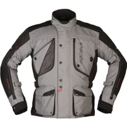 Modeka Aeris Giacca moto in tessuto, nero-grigio, dimensione S per uomo