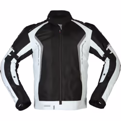 Modeka Khao Air Giacca tessile moto, nero-grigio, dimensione XL per uomo