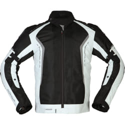 Modeka Khao Air Giacca tessile moto, nero-grigio, dimensione XL per uomo