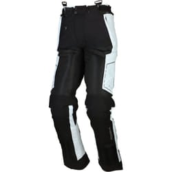 Modeka Khao Air Pantaloni in tessuto motociclistica, nero-grigio, dimensione M per uomo