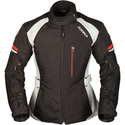 Modeka Violetta Giacca tessile moto da donna, nero-grigio, dimensione 40 per donne