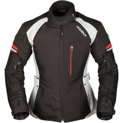 Modeka Violetta Giacca tessile moto da donna, nero-grigio, dimensione 46 per donne