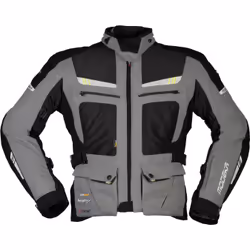 Modeka AFT Air Giacca tessile moto, nero-grigio, dimensione M per uomo