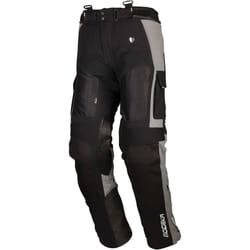 Modeka AFT Air Pantaloni in tessuto motociclistica, nero-grigio, dimensione L per uomo