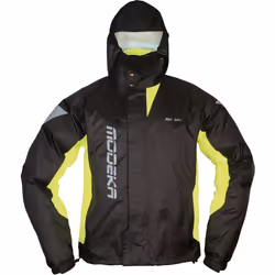 Modeka AX Dry 2 Giacca pioggia, nero-giallo, dimensione 4XL