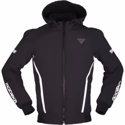 Modeka Clarke Sport Giacca Moto, nero-bianco, dimensione S per uomo