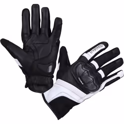 Modeka Miako Air Guanti Moto, nero-bianco, dimensione 2XL per uomo