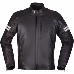 Modeka August 75 Giacca in pelle da moto, nero-bianco, dimensione 2XL per uomo