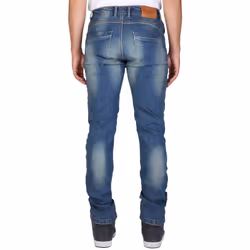 Modeka Glenn Slim Pantaloni Tessili Motociclistici, blu, dimensione 33 per uomo