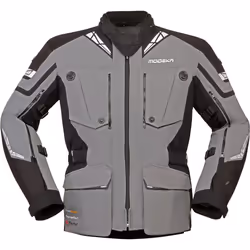 Modeka Panamericana 2 Giacca tessile moto, nero-grigio, dimensione M per uomo