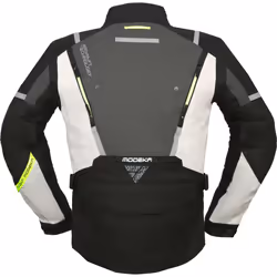 Modeka Trohn Giacca tessile moto, grigio, dimensione 4XL per uomo