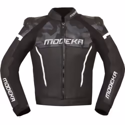 Modeka Valyant Giacca in pelle moto, nero-bianco, dimensione 54 per uomo - Vista aggiuntiva 2