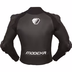 Modeka Yron Giacca in pelle moto, nero-bianco, dimensione 52 per uomo - Vista aggiuntiva 3