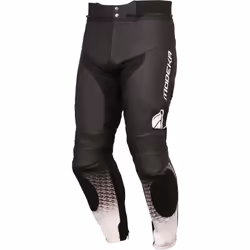 Modeka Yron Pantaloni in pelle da moto, nero-bianco, dimensione 56 per uomo - Vista aggiuntiva 2