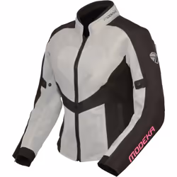 Modeka Emma Air Giacca tessile moto da donna, nero-grigio, dimensione 34 per donne