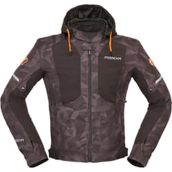 Modeka Jakson Giacca da moto, nero-multicolore, dimensione XL per uomo