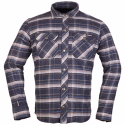Modeka Nooner Camicia Moto, blu-beige, dimensione L per uomo