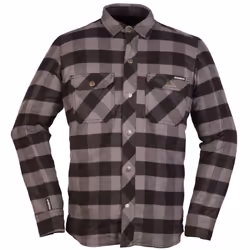 Modeka Nooner Camicia Moto, nero-grigio, dimensione M per uomo