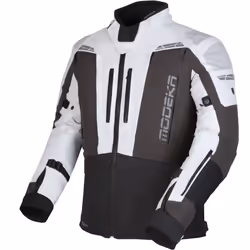 Modeka Hydron impermeabile Moto Tessile Giacca, nero-grigio, dimensione 4XL per uomo - Vista aggiuntiva 2