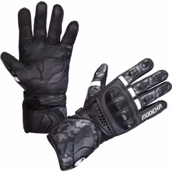 Modeka Valyant Pro Guanti da moto, nero-bianco, dimensione XL per uomo