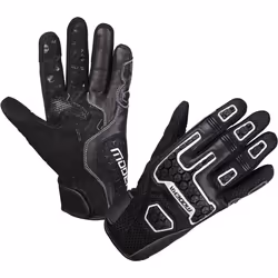 Modeka Dracon Guanti da moto, nero-bianco, dimensione S M per uomo