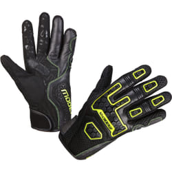 Modeka Dracon Guanti da moto, nero-giallo, dimensione S M per uomo
