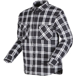 Modeka Colden Camicia da moto, nero-bianco, dimensione M per uomo