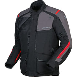 Modeka Varus impermeabile Moto Tessile Giacca, nero-grigio, dimensione M per uomo