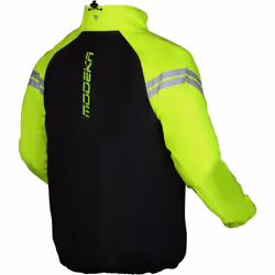 Modeka Flex Dry Giacca antipioggia da moto, nero-giallo, dimensione 2XL per uomo