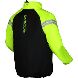 Modeka Flex Dry Giacca antipioggia da moto, nero-giallo, dimensione 2XL per uomo