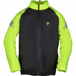 Modeka Flex Dry Giacca antipioggia da moto, nero-giallo, dimensione 2XL per uomo