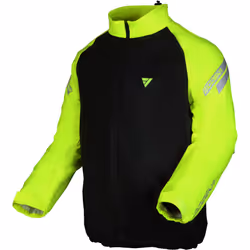 Modeka Flex Dry Giacca antipioggia da moto, nero-giallo, dimensione 3XL per uomo