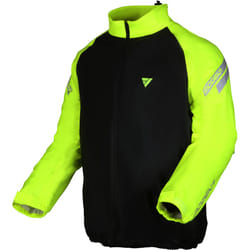 Modeka Flex Dry Giacca antipioggia da moto, nero-giallo, dimensione 3XL per uomo