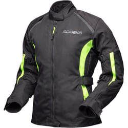 Modeka Luana Donna Moto Giacca Tessile, nero-giallo, dimensione 36 per donne