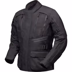 Modeka Lucano impermeabile Giacca tessile moto, nero, dimensione 4XL per uomo
