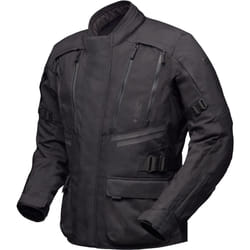 Modeka Lucano impermeabile Giacca tessile moto, nero, dimensione 4XL per uomo