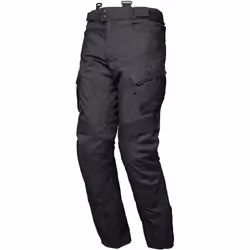 Modeka Lucano impermeabile Moto Tessile Pantaloni, nero, dimensione L per uomo
